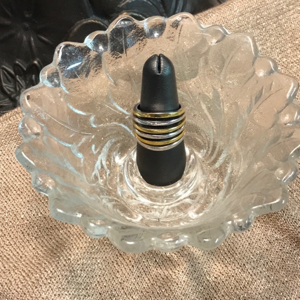 By Lia Sophia. Cute two tone six band ring! NWOT